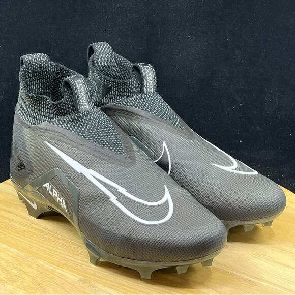 Nike Alpha Menace Elite 3 Black Football Cleats CT6648-010 MEN'S SIZE 13 - Picture 4 of 9